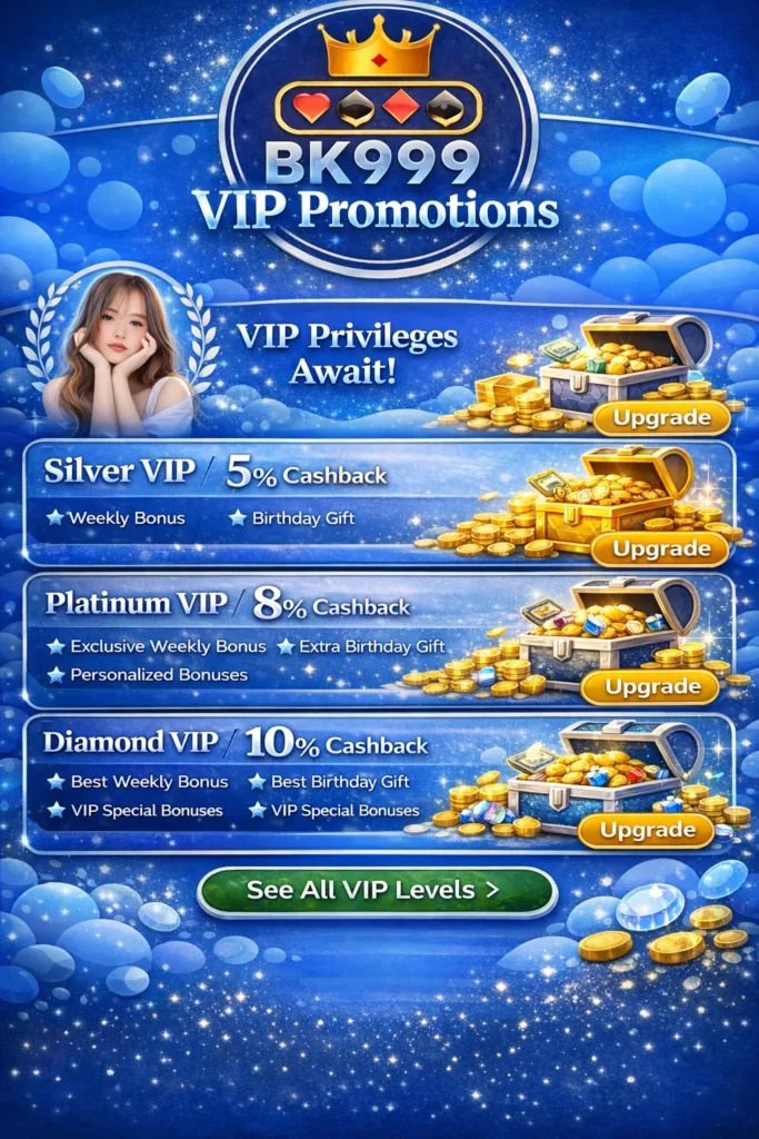 Bk999 VIP promotions