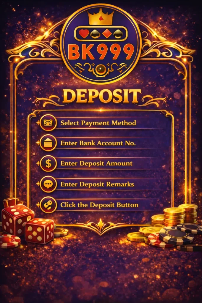 Bk999 game deposit