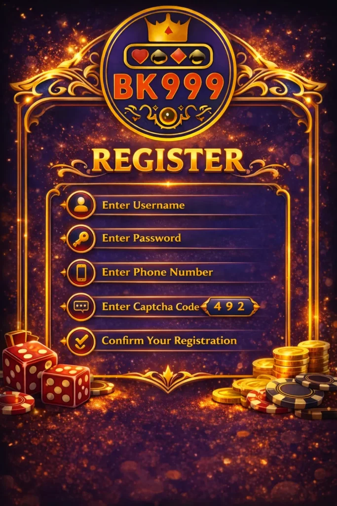Register Bk999 game